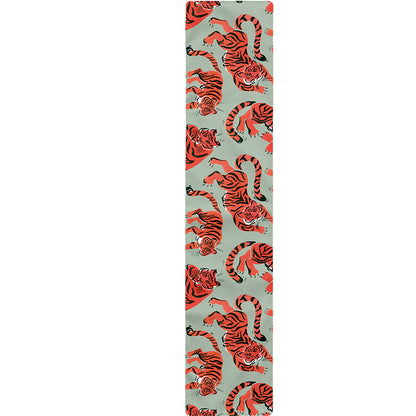Gouache Tiger Pattern Print Table Runner