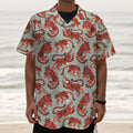 Gouache Tiger Pattern Print Textured Short Sleeve Shirt