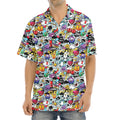 Graffiti Cartoon Characters Print Aloha Shirt