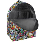 Graffiti Cartoon Characters Print Backpack