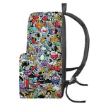 Graffiti Cartoon Characters Print Backpack