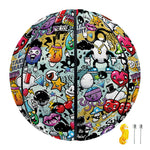 Graffiti Cartoon Characters Print Basketball