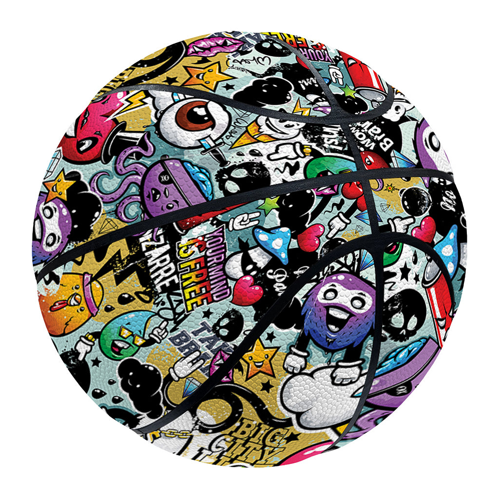 Graffiti Cartoon Characters Print Basketball