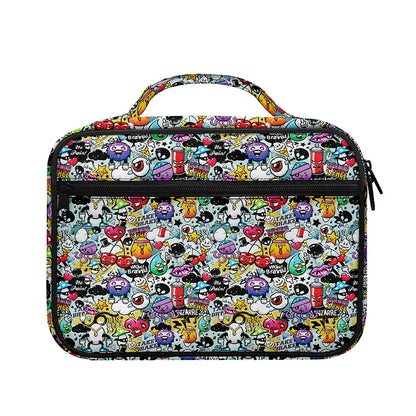 Graffiti Cartoon Characters Print Briefcase Bible Bag