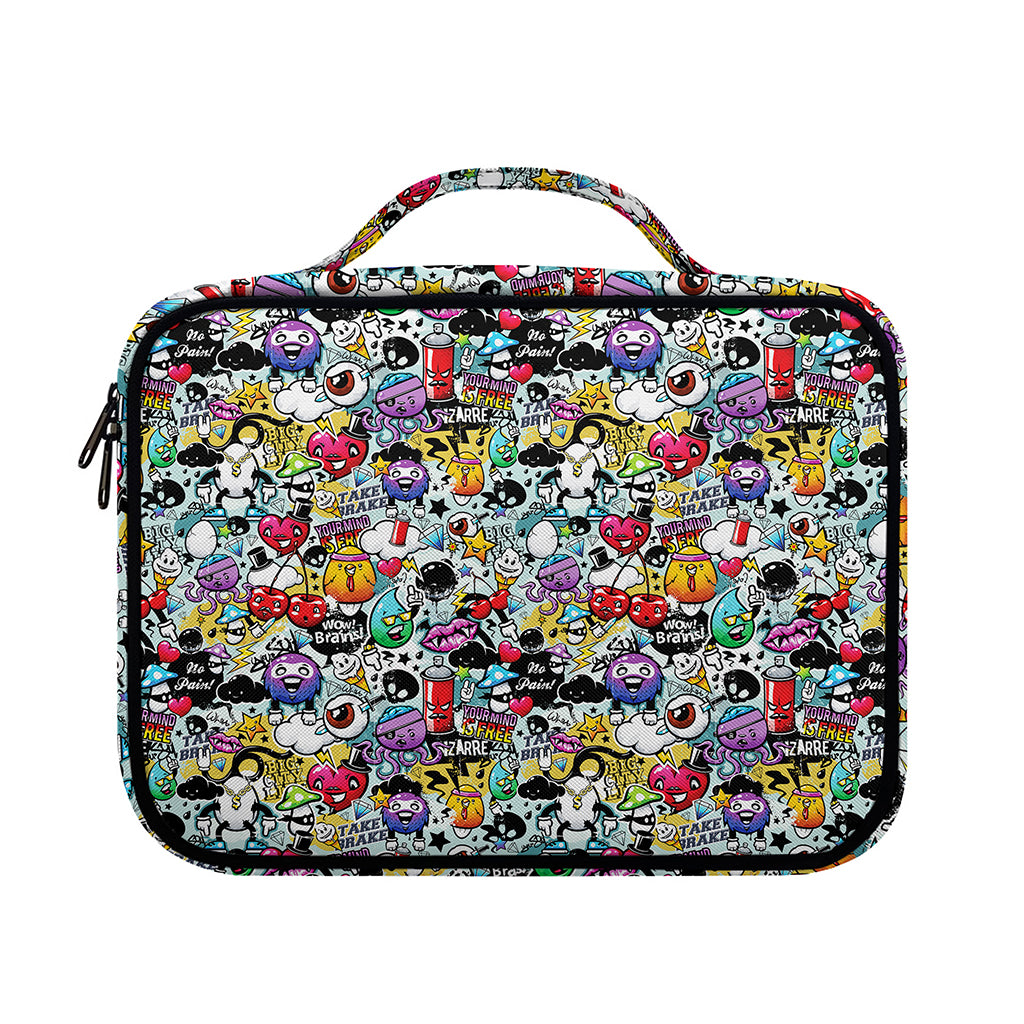Graffiti Cartoon Characters Print Briefcase Bible Bag