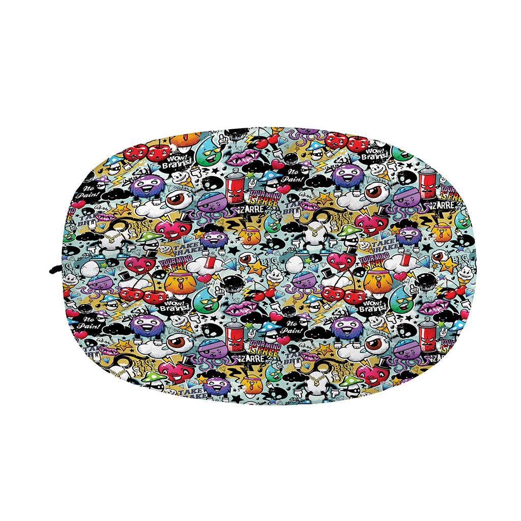 Graffiti Cartoon Characters Print Car Side Mirror Covers