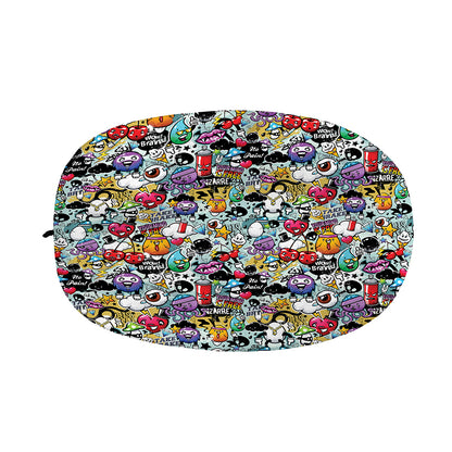 Graffiti Cartoon Characters Print Car Side Mirror Covers