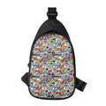 Graffiti Cartoon Characters Print Sling Bag