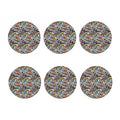 Graffiti Cartoon Characters Print Coaster Set