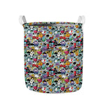 Graffiti Cartoon Characters Print Collapsible Laundry Basket