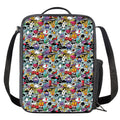 Graffiti Cartoon Characters Print Crossbody Lunch Bag