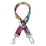 Graffiti Cartoon Characters Print Dog Seat Belt