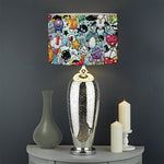 Graffiti Cartoon Characters Print Drum Lamp Shade