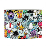 Graffiti Cartoon Characters Print Drum Lamp Shade