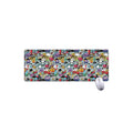 Graffiti Cartoon Characters Print Extended Mouse Pad
