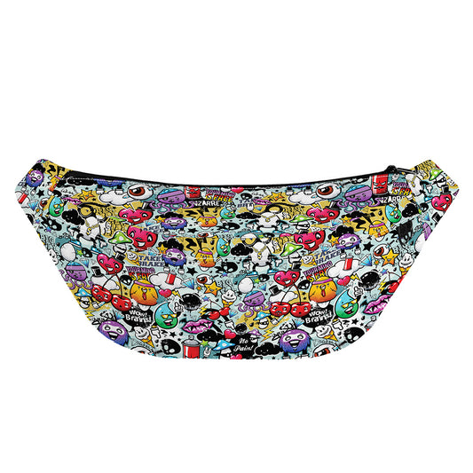 Graffiti Cartoon Characters Print Fanny Pack