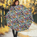 Graffiti Cartoon Characters Print Foldable Umbrella