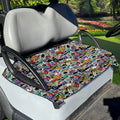 Graffiti Cartoon Characters Print Golf Cart Seat Cover