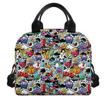 Graffiti Cartoon Characters Print Insulated Lunch Bag