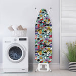 Graffiti Cartoon Characters Print Ironing Board Cover