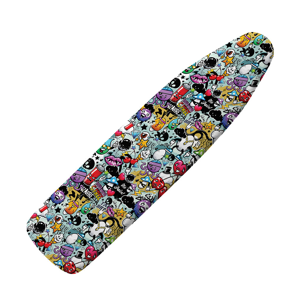 Graffiti Cartoon Characters Print Ironing Board Cover