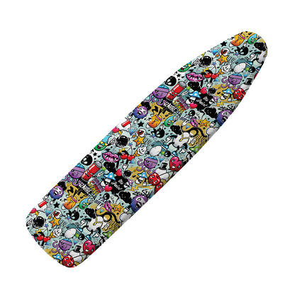 Graffiti Cartoon Characters Print Ironing Board Cover