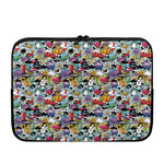 Graffiti Cartoon Characters Print Laptop Sleeve