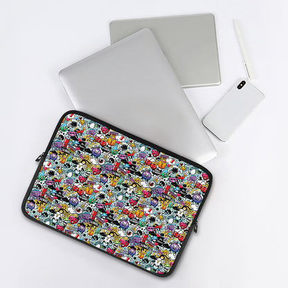 Graffiti Cartoon Characters Print Laptop Sleeve