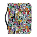 Graffiti Cartoon Characters Print Leather Bible Cover