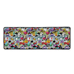 Graffiti Cartoon Characters Print Long Kitchen Mat