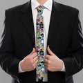 Graffiti Cartoon Characters Print Necktie