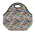 Graffiti Cartoon Characters Print Neoprene Lunch Bag