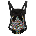 Graffiti Cartoon Characters Print Pet Carrier Backpack