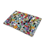 Graffiti Cartoon Characters Print Pet Cooling Mat Cover