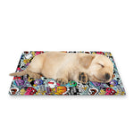 Graffiti Cartoon Characters Print Pet Cooling Mat Cover