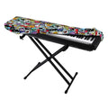 Graffiti Cartoon Characters Print Piano Keyboard Cover