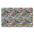 Graffiti Cartoon Characters Print Polyester Doormat
