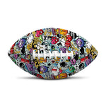Graffiti Cartoon Characters Print Rugby Ball