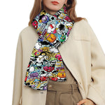 Graffiti Cartoon Characters Print Scarf