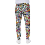 Graffiti Cartoon Characters Print Scuba Joggers