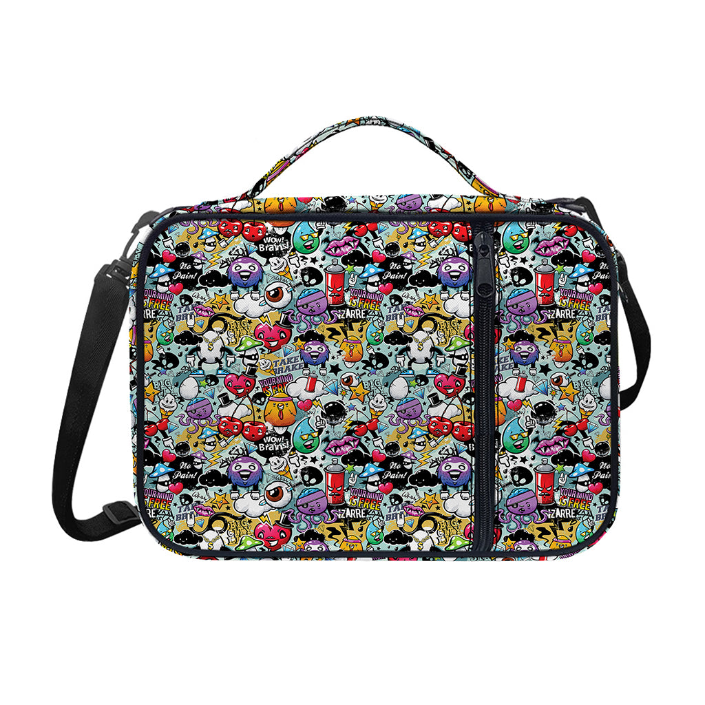 Graffiti Cartoon Characters Print Shoulder Strap Bible Bag