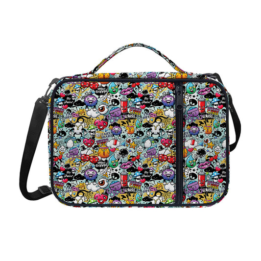 Graffiti Cartoon Characters Print Shoulder Strap Bible Bag