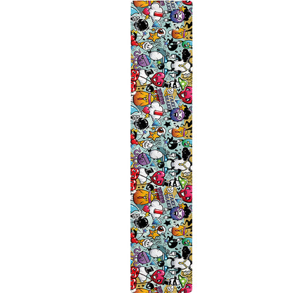 Graffiti Cartoon Characters Print Table Runner