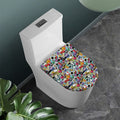 Graffiti Cartoon Characters Print Toilet Lid Cover