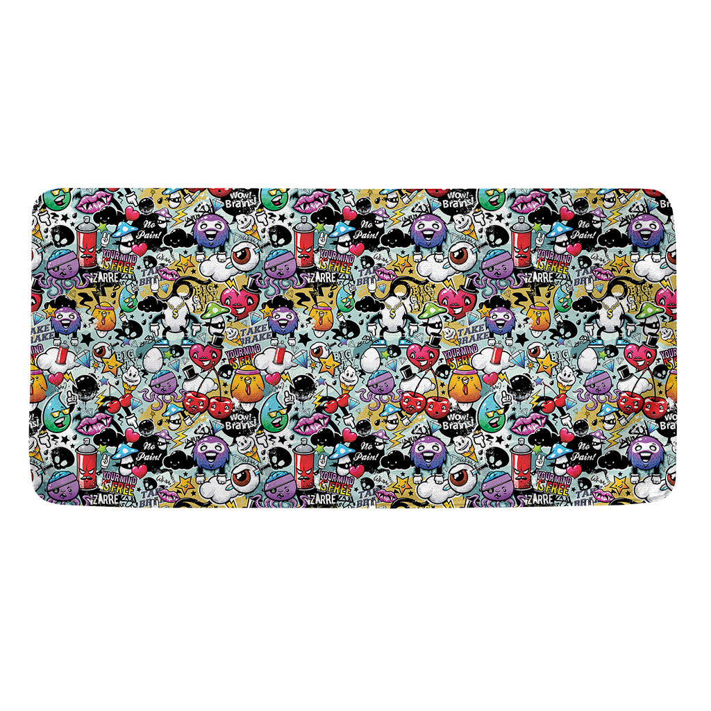 Graffiti Cartoon Characters Print Towel