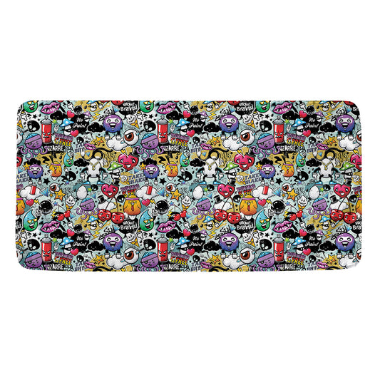 Graffiti Cartoon Characters Print Towel