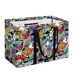 Graffiti Cartoon Characters Print Utility Tote Bag