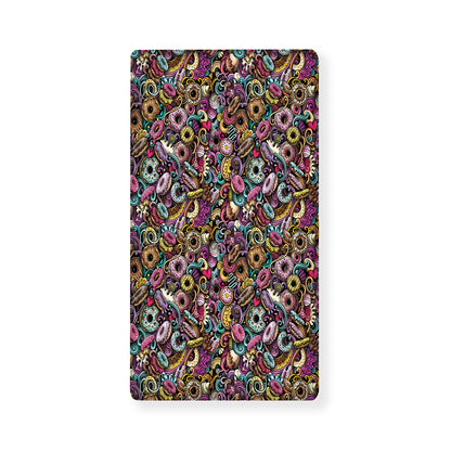 Graffiti Donut Pattern Print Baby Crib Sheet
