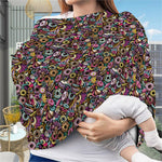 Graffiti Donut Pattern Print Baby Seat Cover
