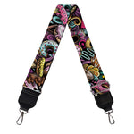 Graffiti Donut Pattern Print Bag Strap